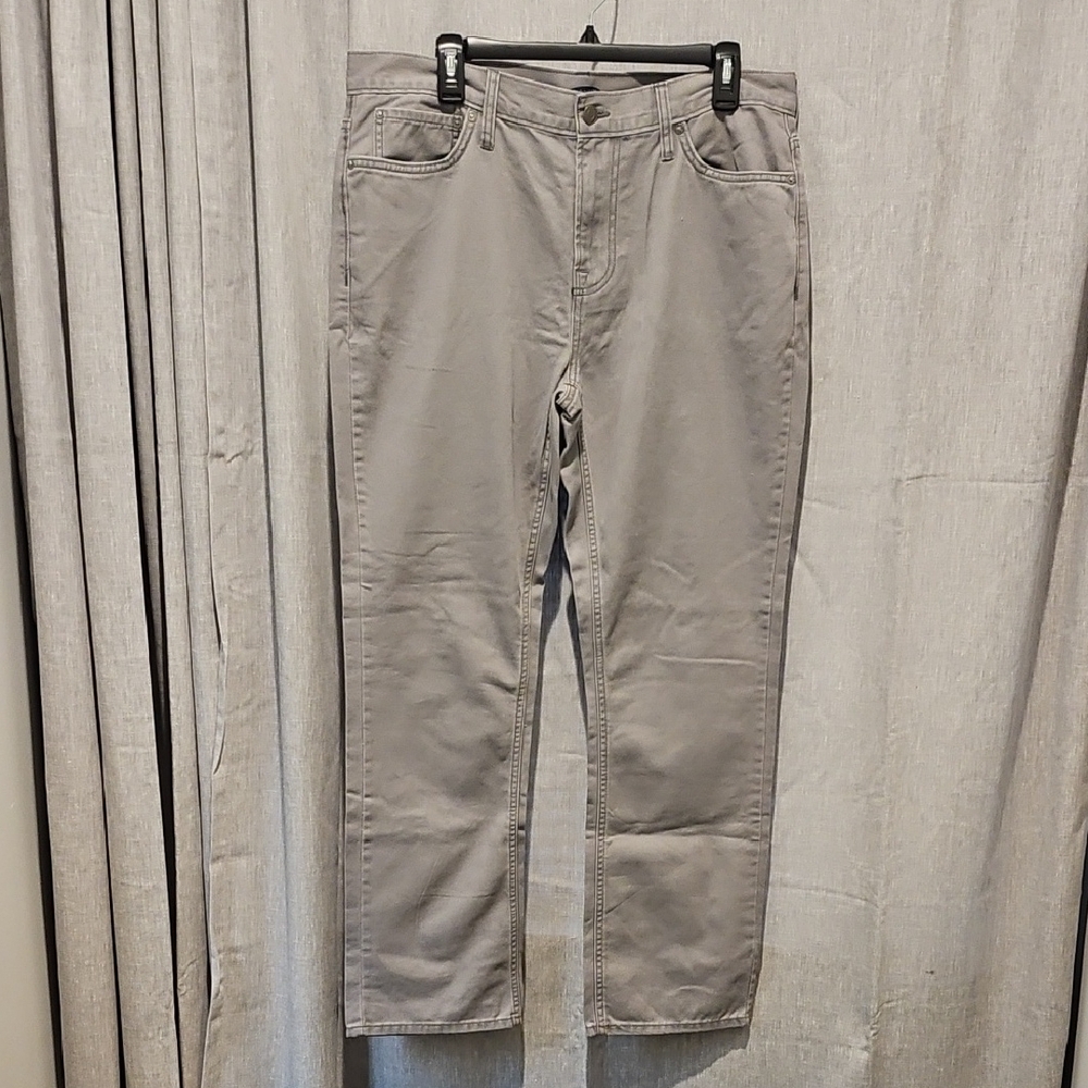 Old Navy Mens Lightweight Cotton Flat Front Grey Pants